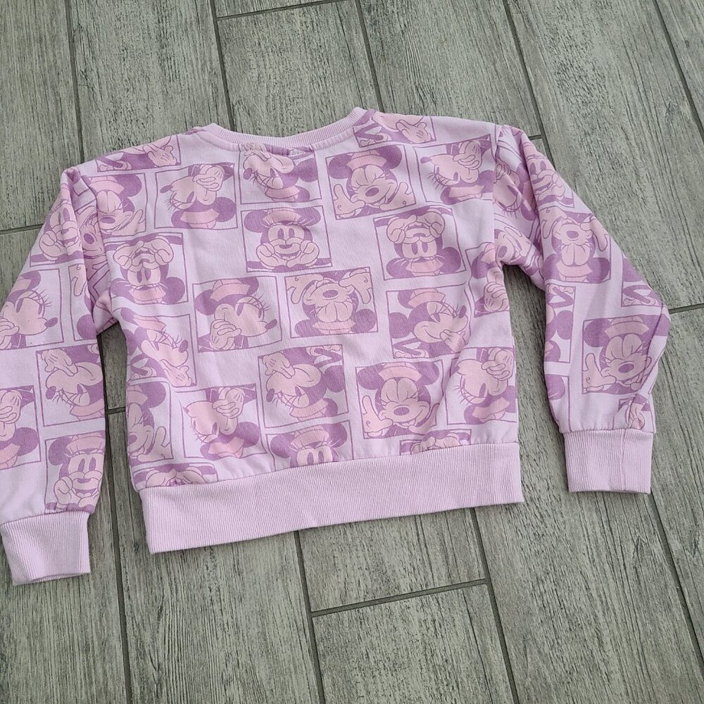 Disney Minnie Mouse pink allover print Sweatshirt size girls 6/6x small - Picture 9 of 9